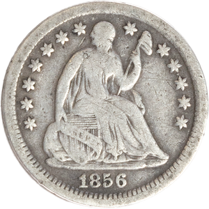 1856 Liberty Seated Silver Half Dime, Stars Main Image
