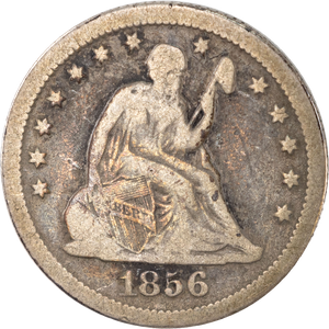 1856 Liberty Seated Silver Quarter Main Image