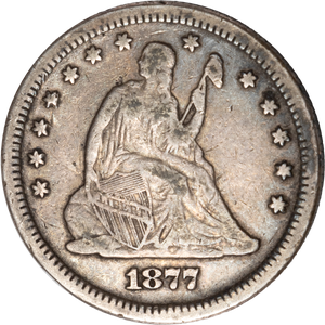 1877-S Liberty Seated Silver Quarter Main Image