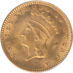 1874 Type 3 Indian Head Gold Dollar Main Image