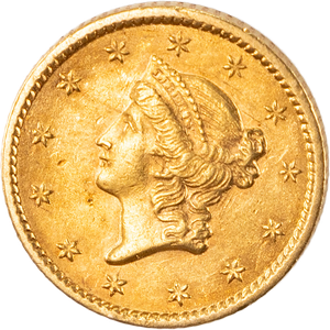 1852 Liberty Head Gold Dollar Main Image