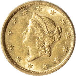 1854 Liberty Head Gold Dollar Main Image