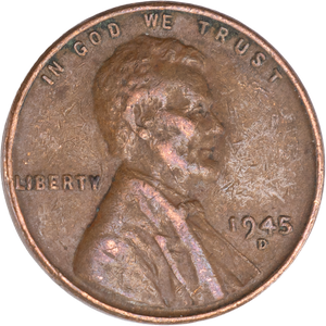 1945-D Lincoln Head Cent CIRC Main Image