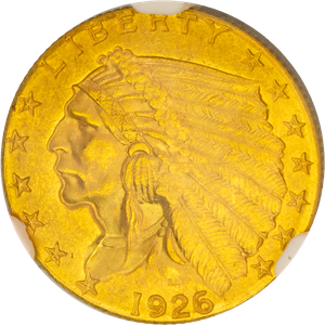 1926 Gold $2.50 Indian Head Main Image