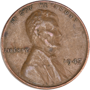 1947 Lincoln Head Cent CIRC Main Image