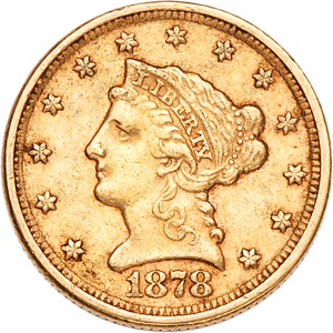 1878 $2.50 Liberty Head Gold Quarter Eagle Main Image