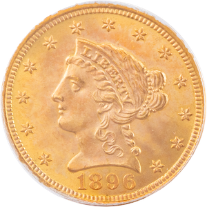 1896 Gold $2.50 Liberty Head PCGS   MS66 Main Image