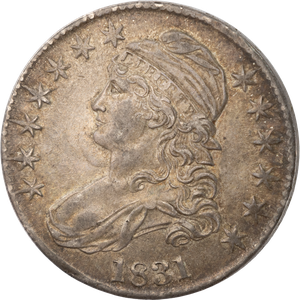 1831 Capped Bust Silver Half Dollar Main Image