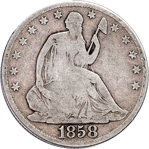 1858-O Liberty Seated Half Dollar Main Image