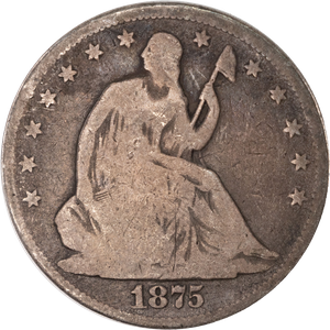 1875 Liberty Seated Half Dollar Main Image