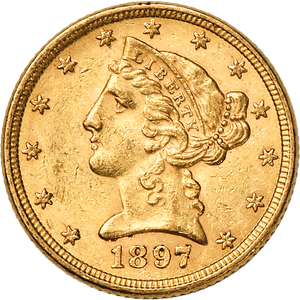 1897 Liberty Head $5 Gold Main Image