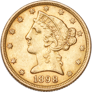 1898 Liberty Head $5 gold Main Image