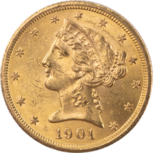 1901-S Liberty Head $5 Gold Main Image