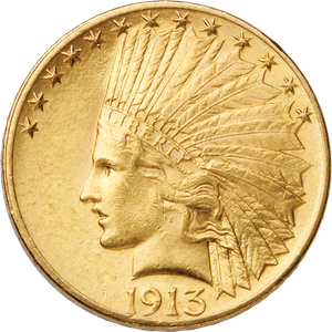 1913 Indian Head $10 Gold Main Image
