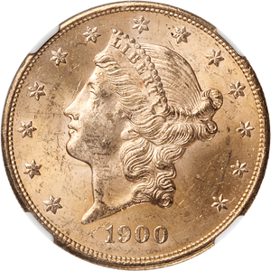 1900 Liberty Head $20 Gold Double Eagle Main Image