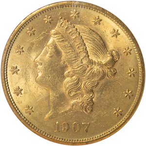 1907 Liberty Head $20 Gold Double Eagle Main Image