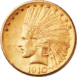 1910-D Gold $10 Indian Head Main Image