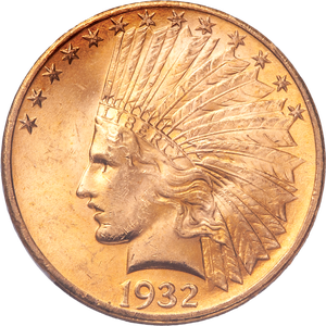 1932 $10 Indian Head Gold Eagle Main Image