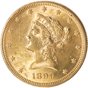 1899 $10 Gold Liberty Head Main Image