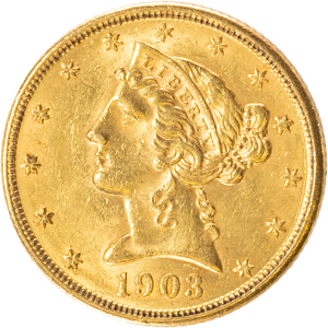 1903 Liberty Head $5 Gold Main Image