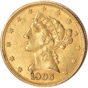 1906-D Liberty Head $5 Gold Main Image