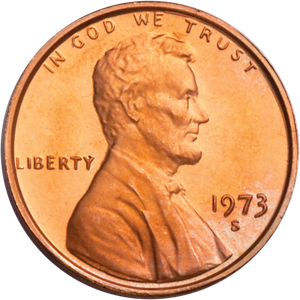 1973-S Lincoln Head Cent Main Image