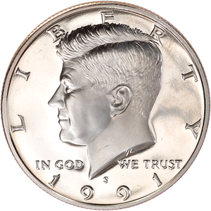 1991-S Kennedy Half Dollar Main Image