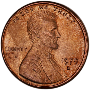1979-D Lincoln Head Cent MS60 Main Image
