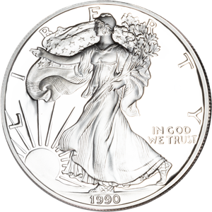 1990-S $1 Silver American Eagle Main Image