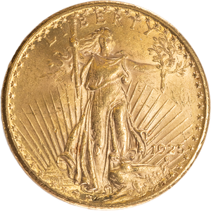 1925 Saint-Gaudens $20 Gold AU50 Main Image