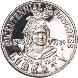 1989-S Congress Bicentennial Clad Half Dollar Main Image