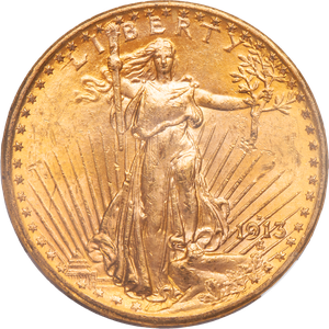 1913-D Saint-Gaudens Gold $20 Double Eagle Main Image