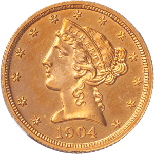 1904 Liberty Head $5 Gold Main Image