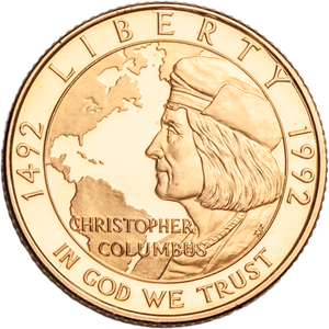 1992-W Christopher Columbus Quincentenary Gold $5 Main Image