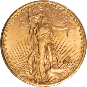 1910-S Saint-Gaudens $20 Gold Main Image
