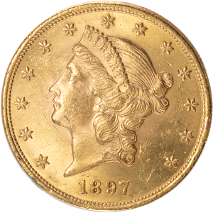 1897 Liberty Head $20 Gold Double Eagle Main Image