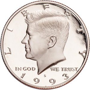 1993-S Clad Kennedy Half Dollar Main Image