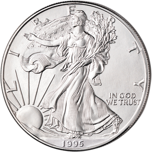 1995 $1 Silver American Eagle Main Image