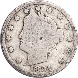 1891 Liberty Head Nickel Main Image