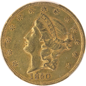 1850 Gold $20 Liberty Head Main Image