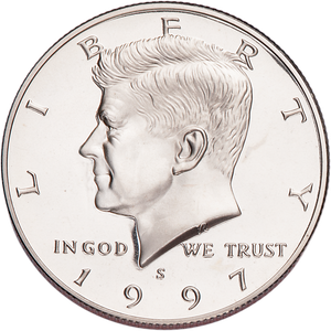 1997-S Clad Kennedy Half Dollar Main Image