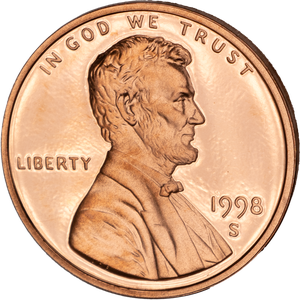 1998-S Lincoln Cent Main Image