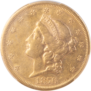 1876-S Gold $20 Liberty Head PCGS   XF45 Main Image