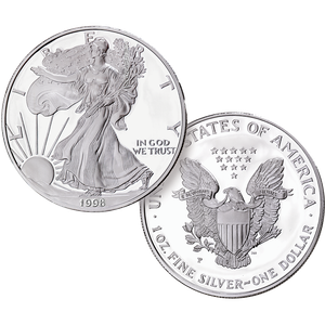 1998-P $1 Silver American Eagle Main Image