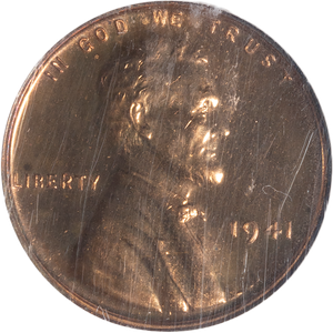 1941 Lincoln Head Cent, Red Main Image