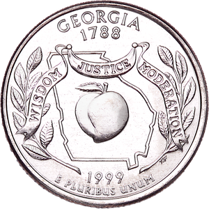 1999-D Georgia Statehood Quarter Main Image