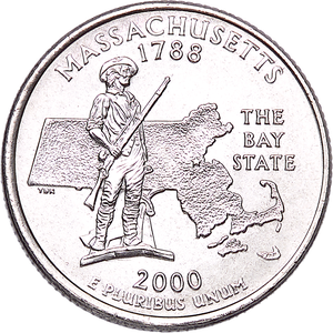 2000-P Massachusetts Statehood Quarter Main Image