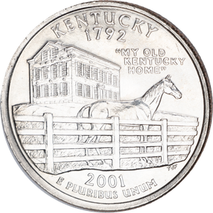 2001-P Kentucky Statehood Quarter Main Image