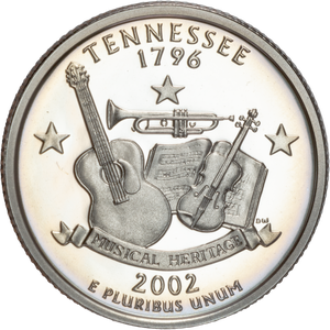 2002-S Tennessee Statehood Quarter Main Image