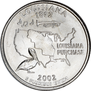 2002-P Louisiana Statehood Quarter Main Image